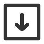 Arrow Down Square SVG Icon